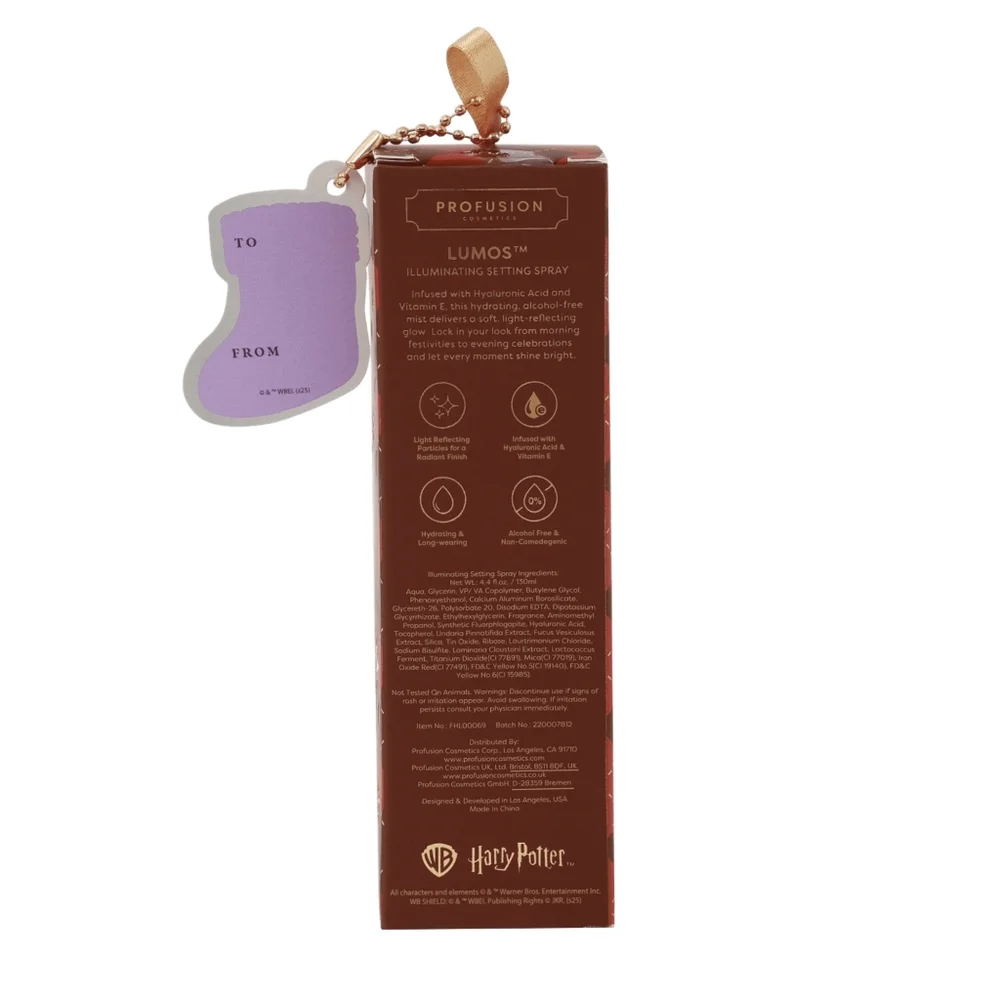 *3/15* Profusion Cosmetics Harry Potter Holiday Lumos Iuminating Setting Spray